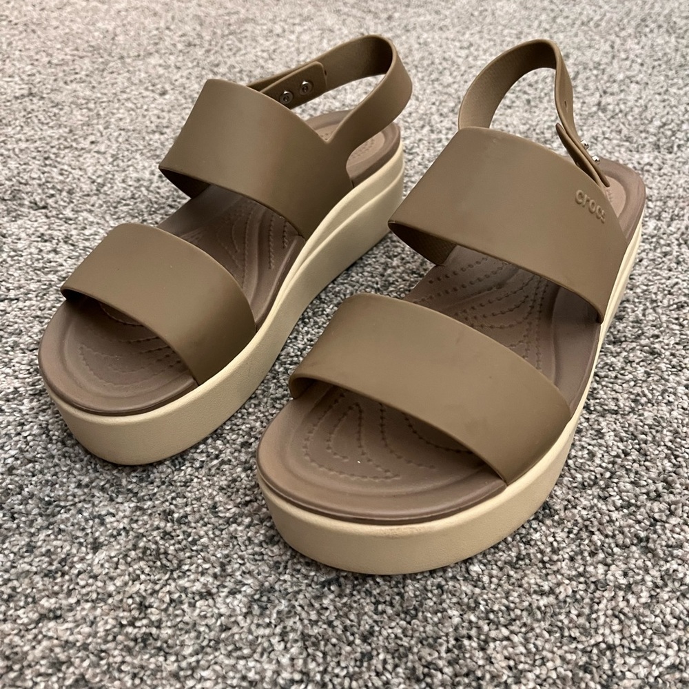 Crocs platform sandals